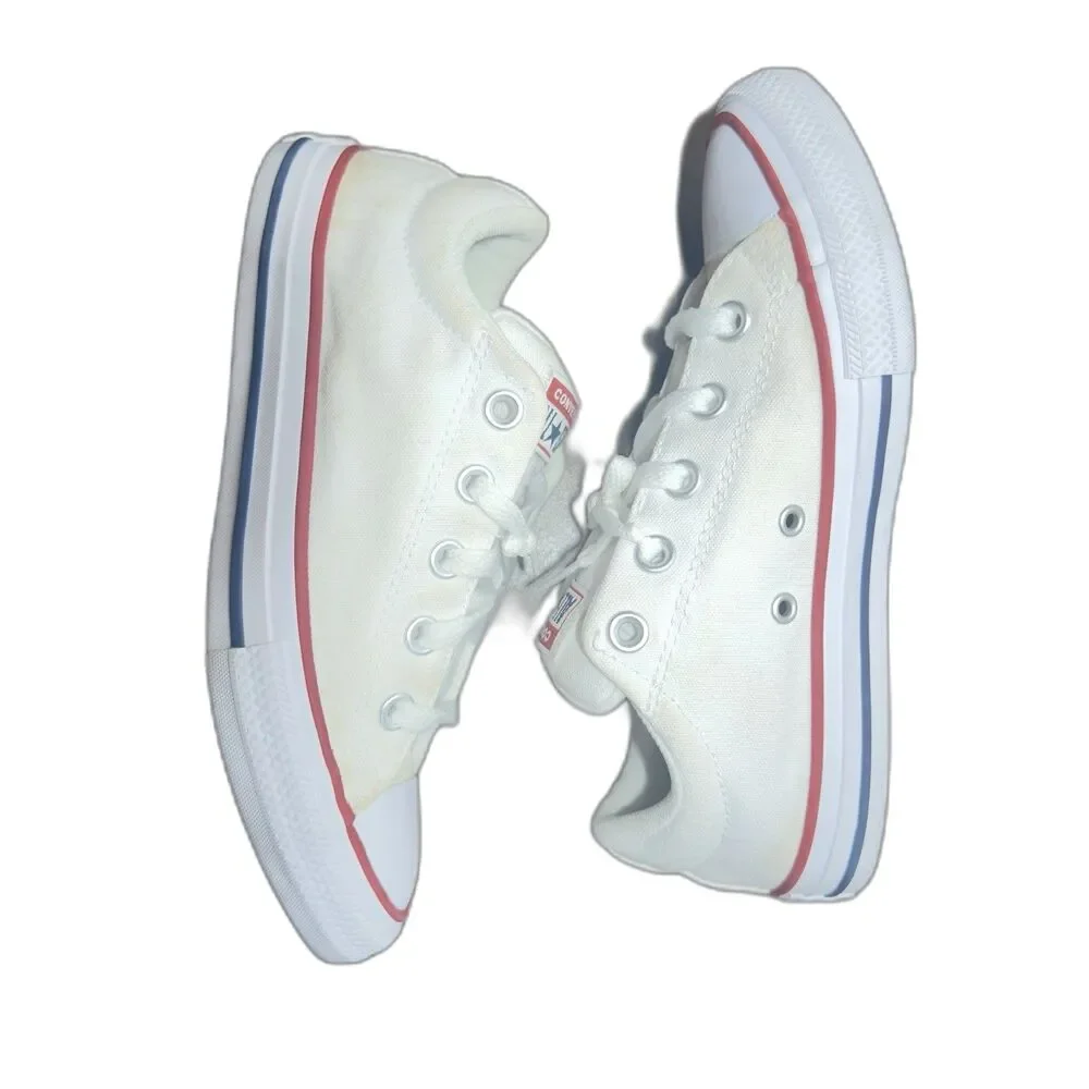 Converse All Star Unisex Kids Low Top Lace-Up Sneaker White Youth Size 3